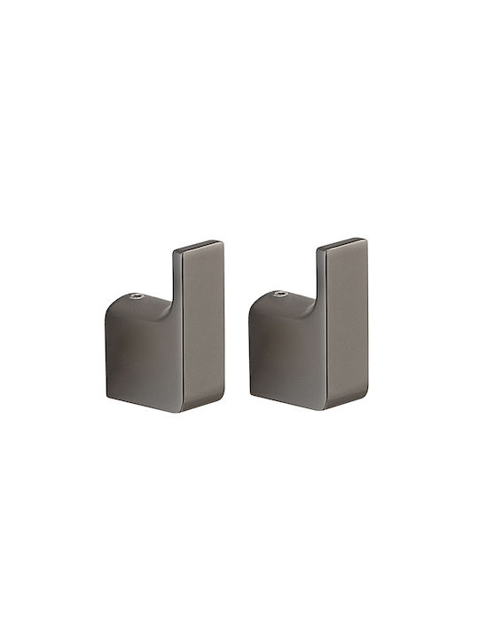 Gedy Single Wall-Mounted Bathroom Hook Silver