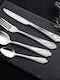 SP Tableware Σετ Μαχαιροπίρουνα Ασημί 24τμχ