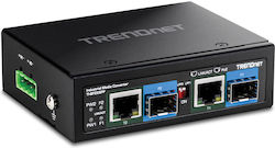Converter Trendnet 2-Port Industrial SFP To Gigabit PoE++ Media Converter