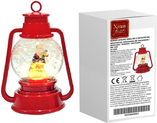 XMASfest Χριστουγεννιάτικο Φαναράκι Μπαταρίας Θυέλλης 22x14εκ.