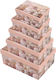 AGC Papier Weihnachtlich Box für Geschenke Rosa 29x37.5cm.