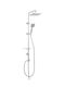 Ferro Amiga 26 Shower System Rainfall Function Economical Mode Option Brass Chrome