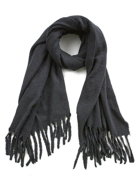 Verde Women's Wool Scarf Black