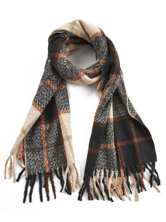 Verde Women's Wool Scarf Black