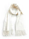 Verde Women's Wool Scarf White