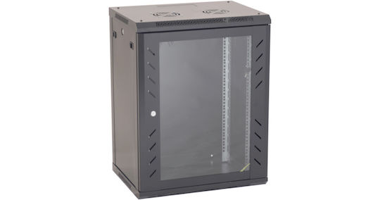 Finen Επιτοίχια Καμπίνα Rack 12U Μαύρο WS1245