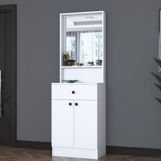 Rockder Mobilier de Intrare cu Oglindă & Dulap pentru Pantofi 60x35.5x182.8cm