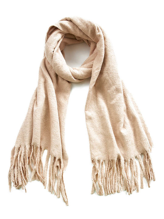 Verde Women's Wool Scarf Beige