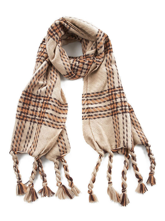 Verde Women's Wool Scarf Beige