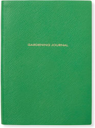 Smythson Leather Gardening Journal Emerald Notebook