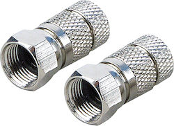 Φις F Αδιάβροχο Τσιμούχα Rg59 1000022 Prisma F-connector Male Σετ 2 Τεμάχια