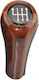 Leather Luxe 6-Speed Gear Knob BMW E46-E53-E60-E61-E63-E65-E81-E82-E83-E87-E90-E91-E92-X1-X3-X5 Wooden