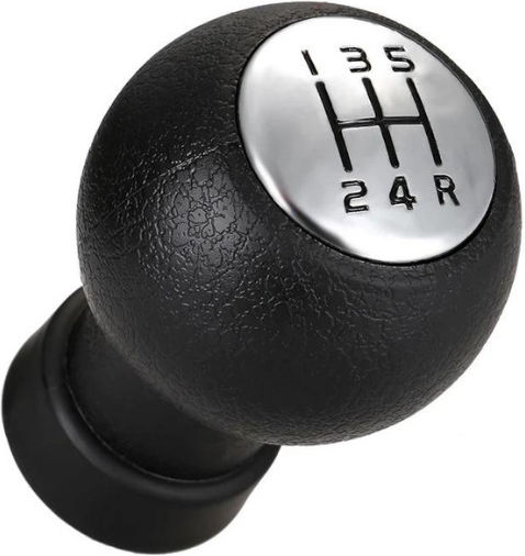 Leather Luxe Πόμολο 5 Ταχυτητων Ασημί Πλαστικο Suzuki Swift Alto 2005-2010