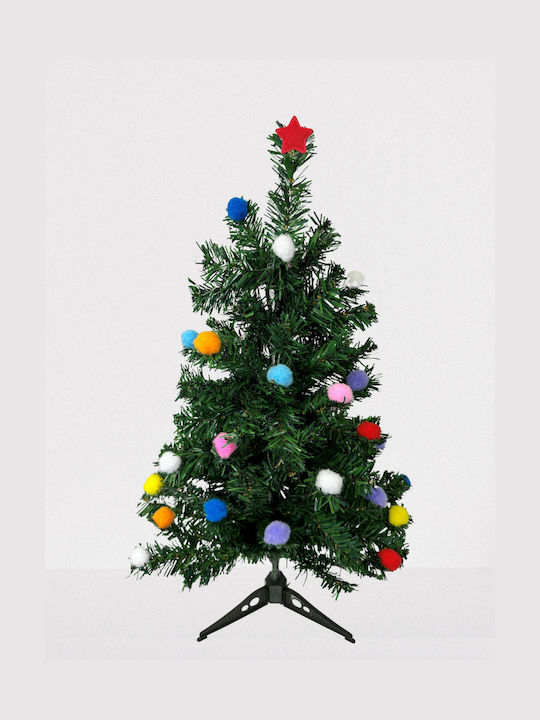 Decorațiune de Crăciun Plastic Braduleț 60cm. Împodobit Verde