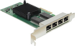 Κάρτα Δικτύου Inter-tech Gigabit Pcie Adapter Argus St-7238 X4 I350chips