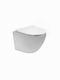 Sanindusa Wall-Mounted Toilet with Slim Cover Soft Close White