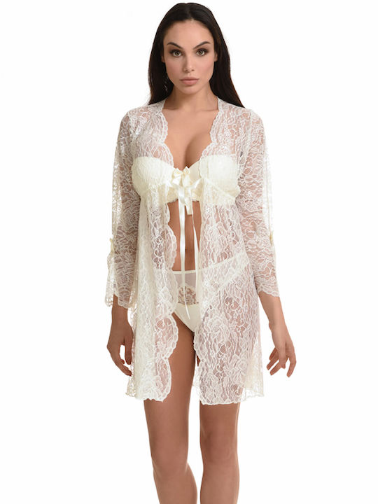 Miss Rosy Winter Damen Robe Ecru