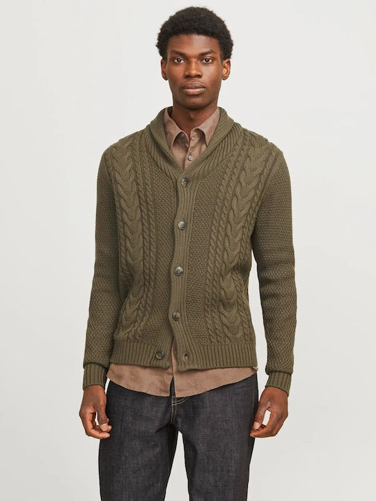 Jack & Jones Ανδρική Ζακέτα Πλεκτή με Κουμπιά C...