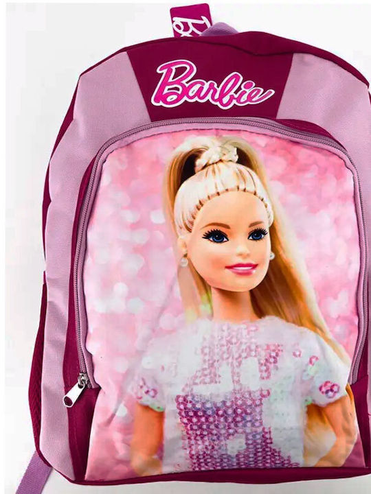 Setino School Backpack for Elementary with Water Bottle Holder Pink 30 x 15 x 40cm