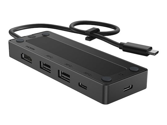 HP Travel Hub G3 USB-C Docking Station with HDMI 4K PD Black