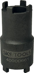 SKS Tools Καρυδάκι Εξάγωνο με Καρέ Υποδοχής 1/2" Διάμετρος 100mm SKS Tools Καρυδάκι Εξάγωνο με Καρέ Υποδοχής 1/2" Διάμετρος 100mm