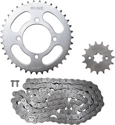 Chain and Sprockets Yamaha Crypton X 135 Chain 428-112L 39T 15T EK