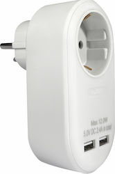 Elvhx Un singur soclu cu 2 USB-A