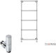Thermo Adelphi Towel Rail Bathroom 1150x490 230kcal/h Silver