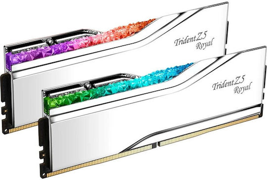 G.Skill Trident Z5 Royal RGB 48GB DDR5 RAM с 2 модула (2x24GB) и Скорост 8400 за Настолен Компютър