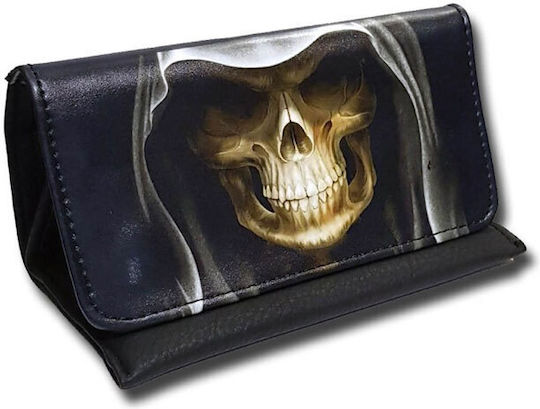 Cigar Accessories Καπνοθήκη από Δερματίνη με Μαγνητικό Κούμπωμα Dark Skull