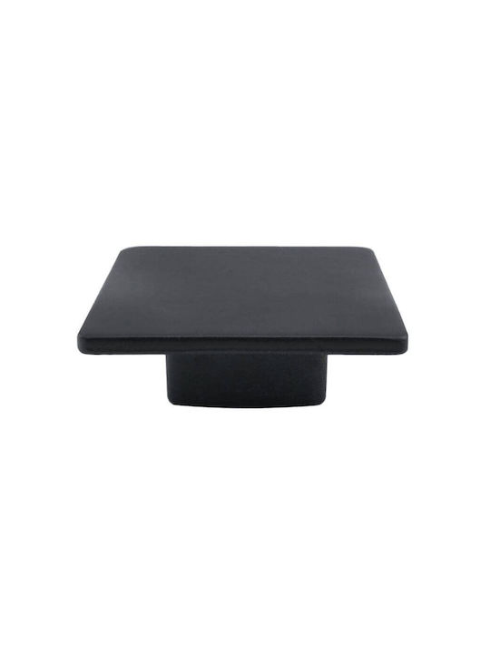 Herrajes Palencia Knopf Möbelgriff aus Metallisch Checkmate Black 7522-32-black 1Stück