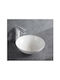 Sanindusa Aufgesetztes Waschbecken Porzellan 40x40cm White Glossy