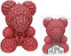 Bären-Rosenkerze 18x10cm Homie 57497