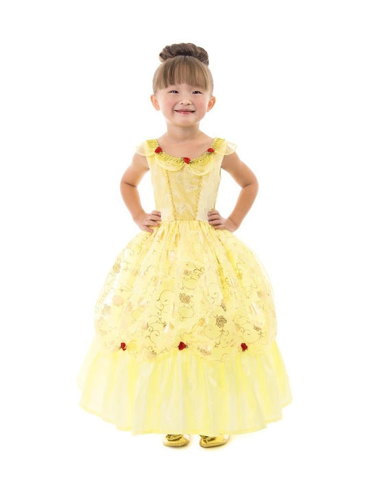 Kids Carnival Costume Yellow Beauty