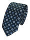 Boss Men's Tie Silk Printed in Blue Color