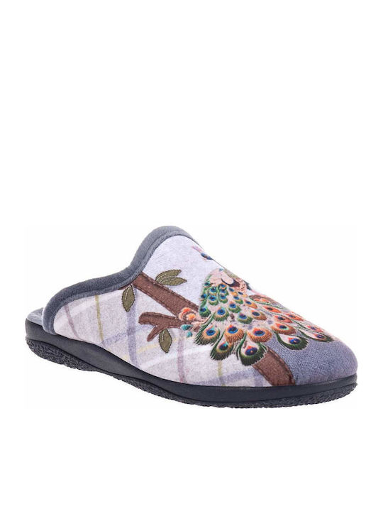 Winter Women's Slippers Gray
