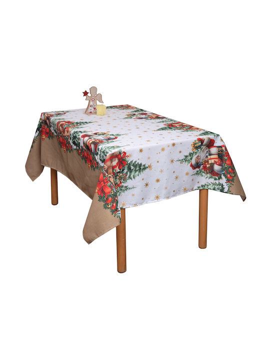 Viopros Set Christmas Tablecloths Runner Fabric Multicolored 2pcs