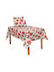 Viopros Christmas Tablecloth Fabric Multicolour L140xW180cm.