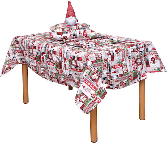 Viopros Christmas Tablecloth Fabric Multicolour L140xW280cm.