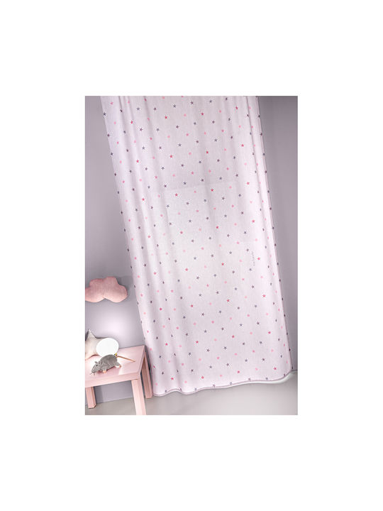 Guy Laroche Perdea pentru Copii Cosmos Pudra cu Tresă Roz 145x270buc
