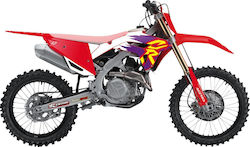 Blackbird Racing Σετ Αυτοκόλλητα 2148aa Honda Crf 450 R 21-22 Honda Crf 450 Rl 21-22 Purple-κόκκινο-λευκό