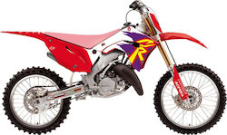 Set de autocolante Blackbird Racing 2147aa Honda Cr 250 R 02-07 Honda Cr 125 R 02-07 Mov-Roșu-Alb