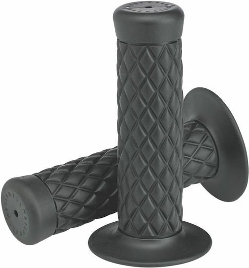 Biltwell Closed Handlebar Grips 22mm Length: 12.7cm Thruster Medium 6702-0578 Gray