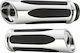 Arlen Ness Grip Closed Handlebars 25.4mm Length:14cm Deep Cut Throttle-by-wire Twist Throttle Hard 500-070 Silver Chrome