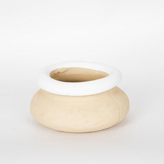 Planter Concrete Beige 20.5x20.5x10.5cm.