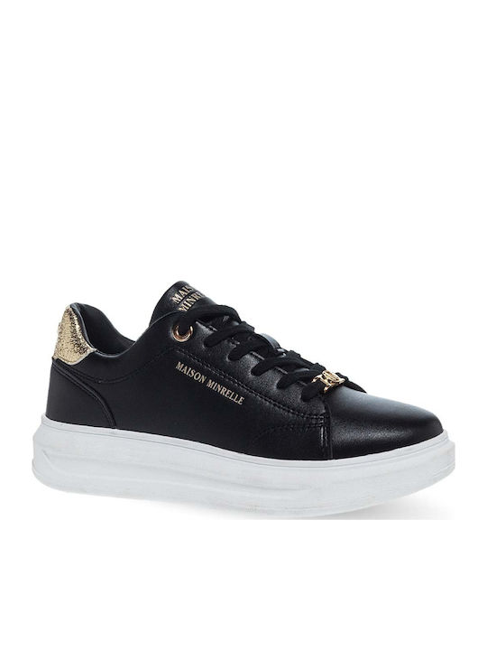 Damen Flatforms Sneakers Schwarz