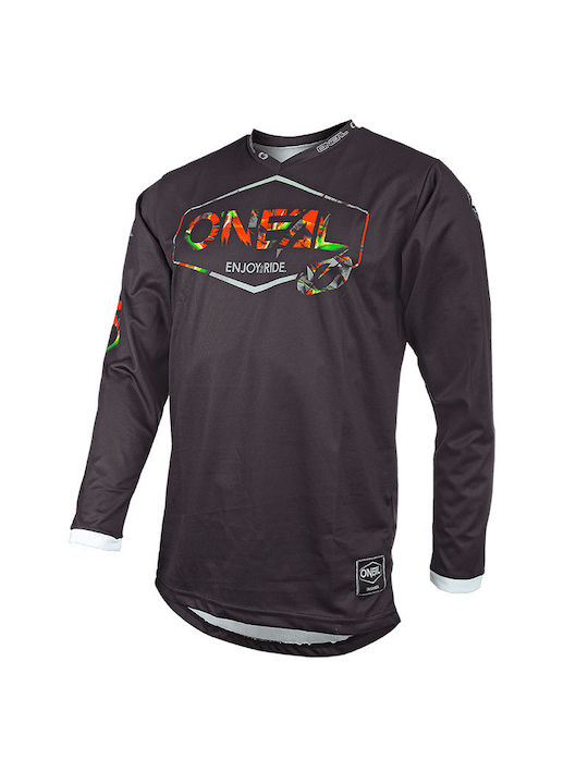 O'Neal Mahalo Lush Ανδρική Μπλούζα Motocross Μακρυμάνικη Μαύρο Χρώμα