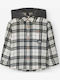 Kids Checked Shirt Long Sleeve Black