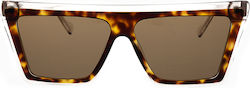 Opticon Sunglasses Brown with Acetate Frame & Brown Lens