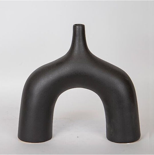 Decorative Vase Black 33x10x34cm